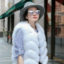 Fornecedor personalizado verdadeira fox fur colete moda